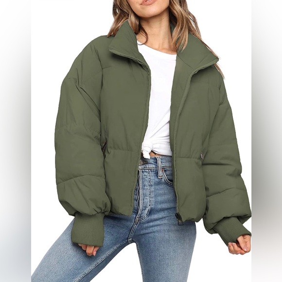 ZROZYL Sage Green Small Women's Winter Puffer - Picture 1 of 8